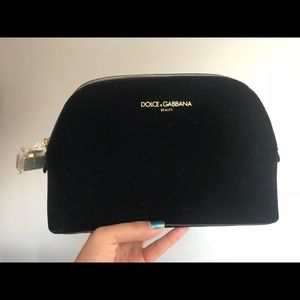 Dolce & Gabbana Black Velvet Make-Up Bag